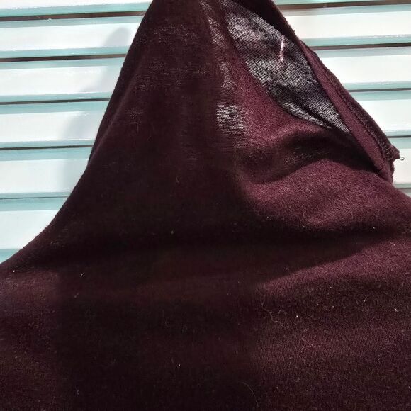 Black Sheer Turtle Neck Blouse with Long Sleeves - Picture 5 of 5